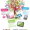 Affiche de présentation de la formation multi-modale représenté par un arbre à palabre multicolore.